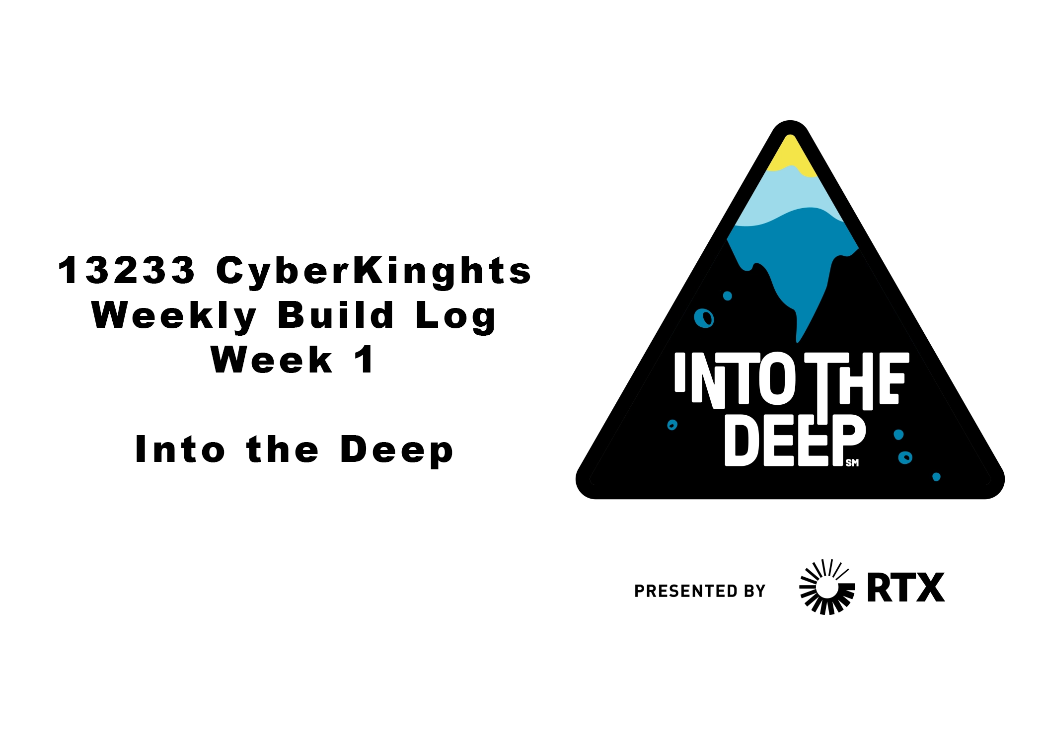 basic image with the text 13233 cyber knights week 1 log